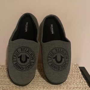 True Religion Charcoal Slippers